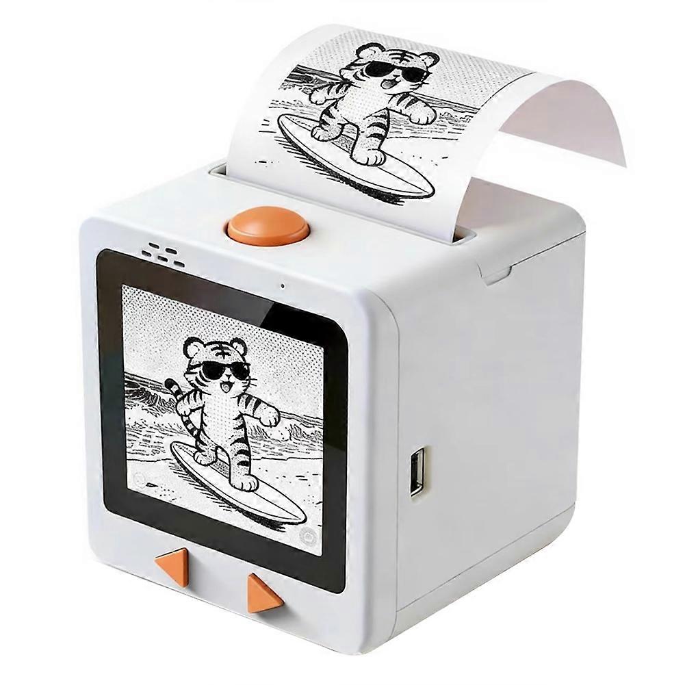 StickerBox AI Printer, AI Smart Printer, Smart Voice Printer, Mini Portable Digital Display Printer Black
