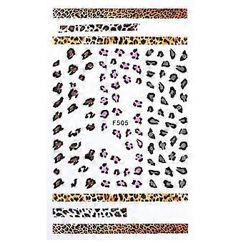 F505 3D Nail Art Stickers 6.3x5.4cm SelfAdhesive Design for Manicure Easy Application SalonQuality Finish