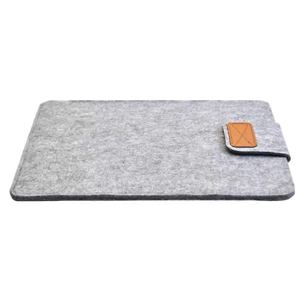 Capa protetora fina de feltro para tablet MacBook Air Pro de 11/13/15 polegadas, cinza claro.