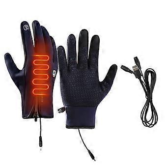 DAMAI Elektrisch beheizbare Handschuhe – Batteriebetrieben, wasser- und winddicht, Touchscreen-kompatibel, für Skifahren, Radfahren und Motorradfahren