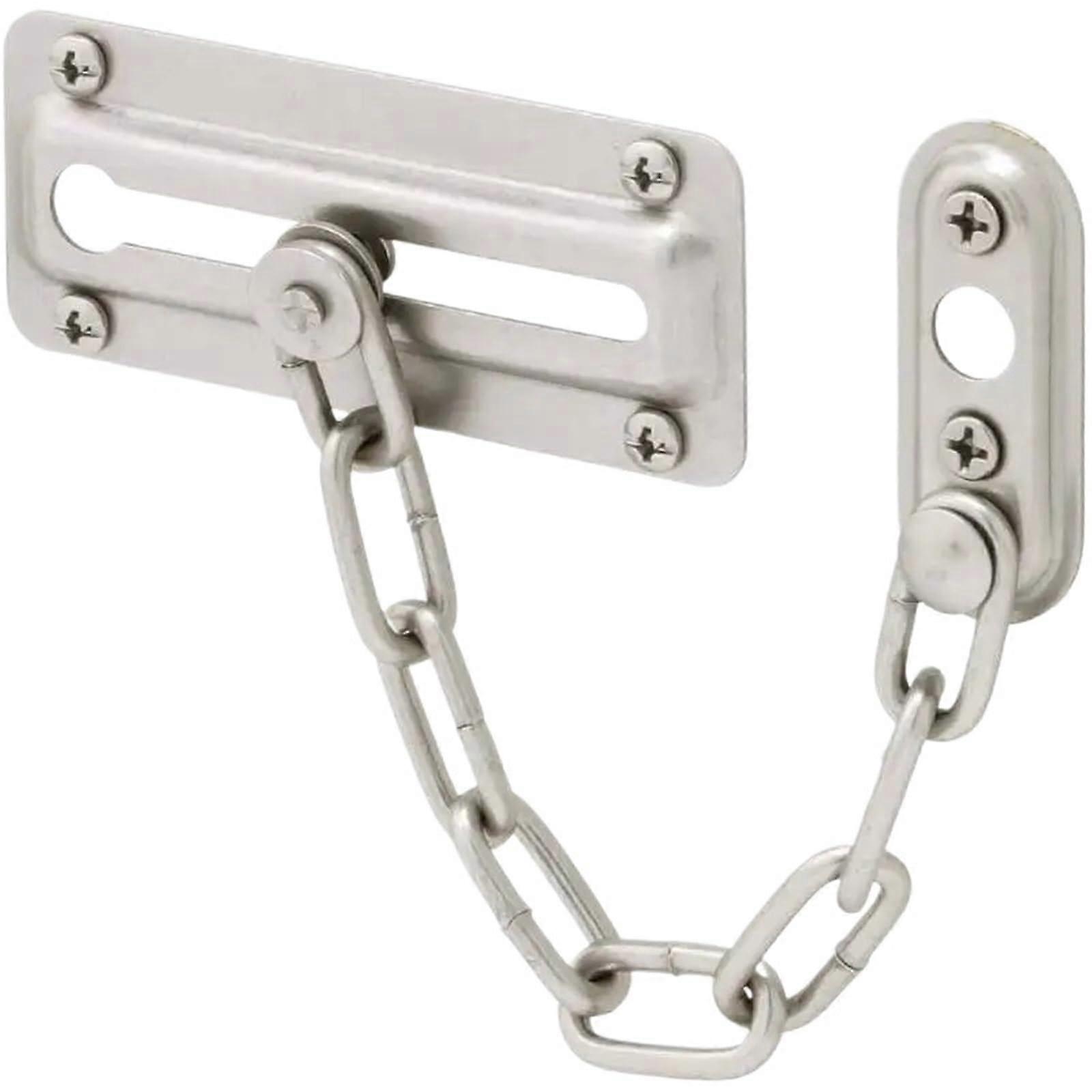 Stainless Steel Door Chain Lock with AntiTheft Latch for Enhanced Home Security