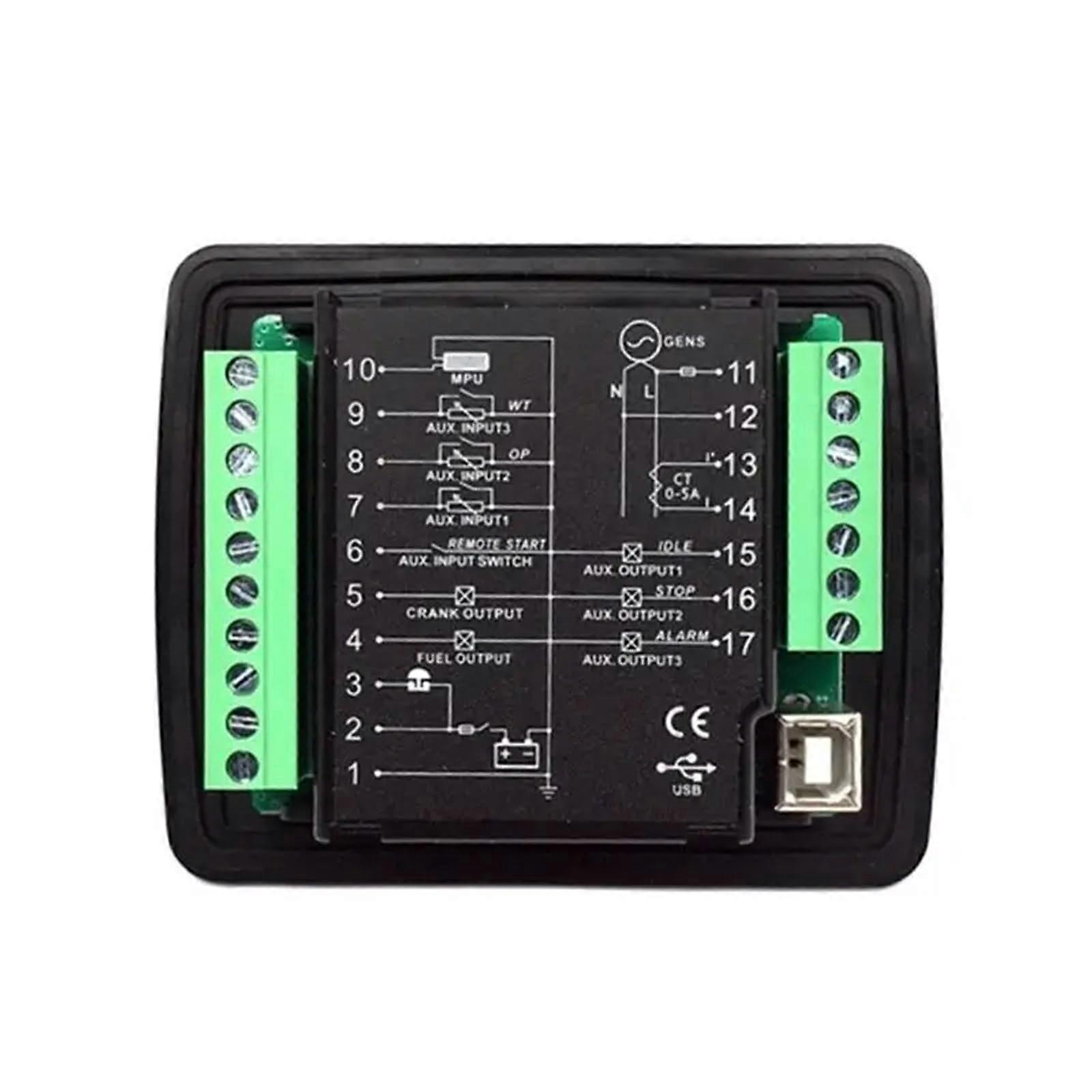 Diesel Generator Controller with Automatic Start Stop and Engine Fault Protection Compact Genset Module