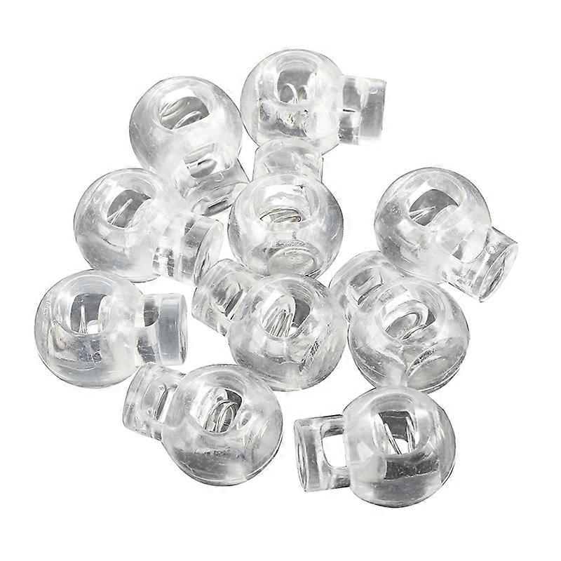 Y51A-Plastic Toggle Spring Stop Single Hole String Cord Locks 100 Pcs
