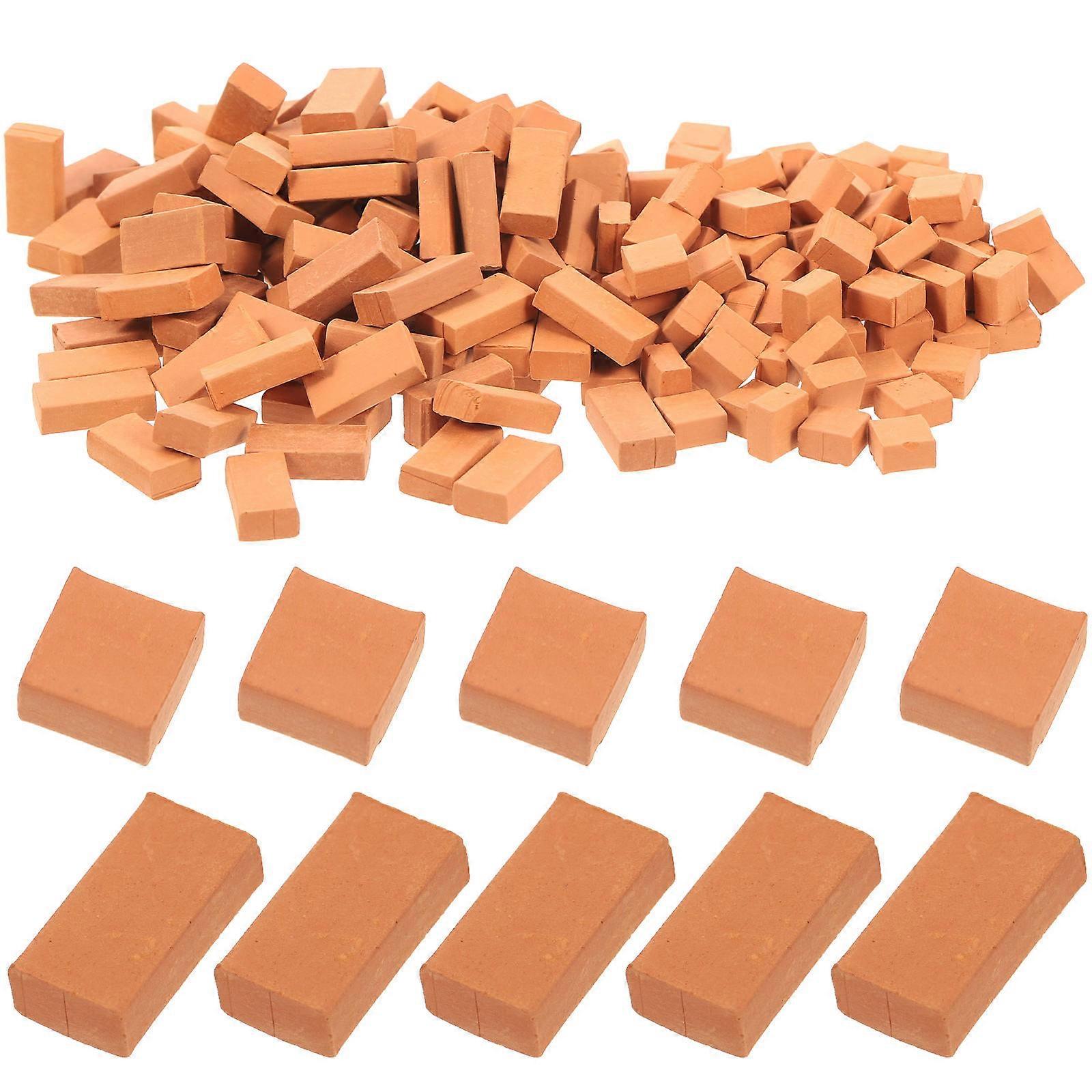 Mini Bricks Simulation Brick Models for Decoration 400Pcs Watermelon Red Set