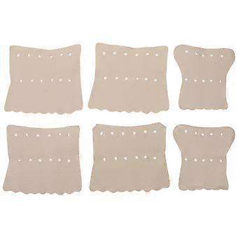 6 protectores de bolsillo para mesa de billar, accesorios de repuesto para mesas de billar y protectores de esquinas para salas de juegos familiares y fiestas de billar, color gris.
