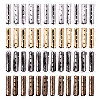 Supvox 80pcs DIY Shoelace Tips Head Repair Shoe Lace Tips Metal Aglet Shoelace Replacement Ends