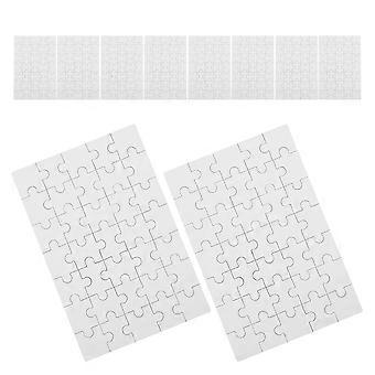 12pcs Blank Puzzle Blank Puzzles To Draw On White Puzzle Blank Puzzle Pieces To Write On Blank Jigsaw Puzzle Pieces For Family School Kindergarten