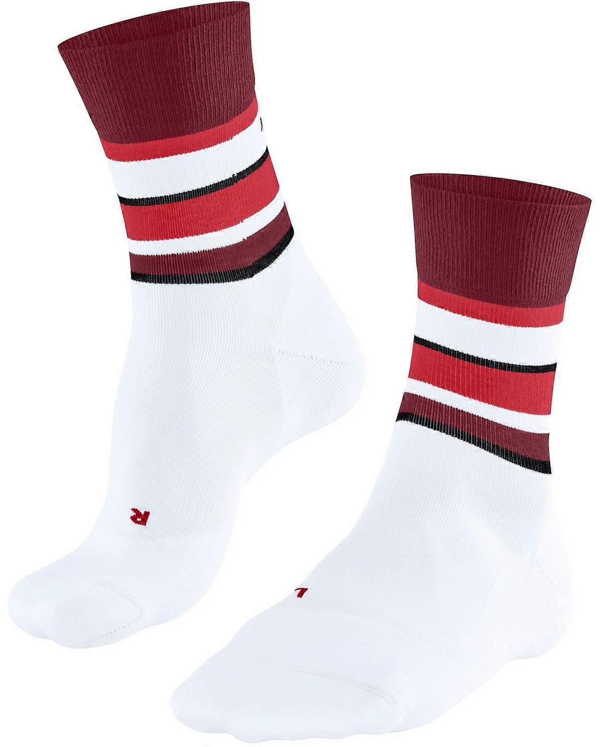 Falke RU4 Endurance Compression Running Socks - White/Red
