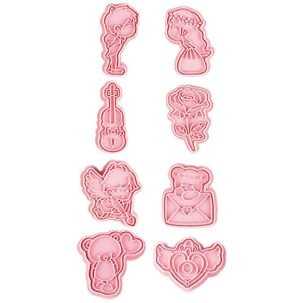 8Pcs Cookie Mold Stamp for Baking and Cooking