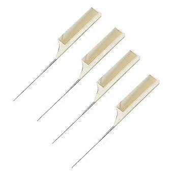 Pintail Hair Comb Anti-Static Comb for Home Use 4Pcs Beige Pack