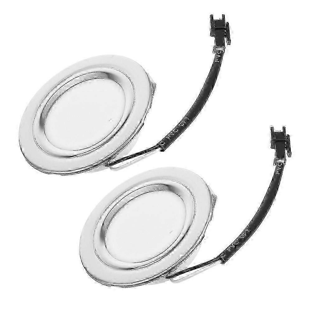 LED Range Hood Light Bulbs compatible Kitchen Use 2Pcs Silver Set
