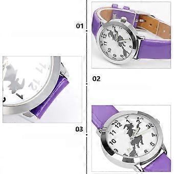 Montre enfant motif sorcière Halloween, montre à quartz, cadeau