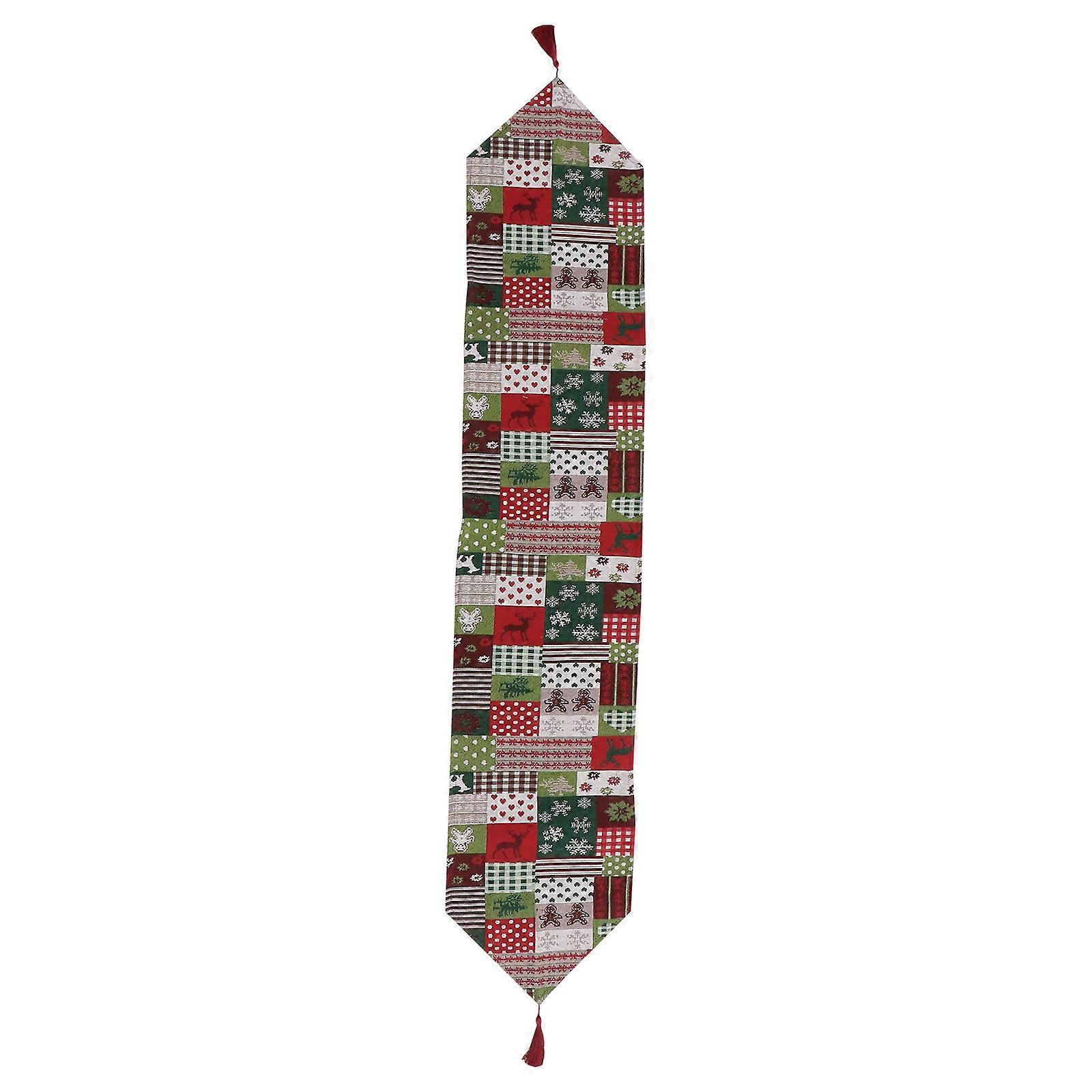 Decorative Tablecloth Antependium Christmas Party Cotton Material Rectangular Shape 1Pack