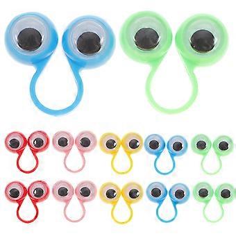 Finger Puppets Large Eyes Finger Toy for Children 12Pcs Fun Game Toys
