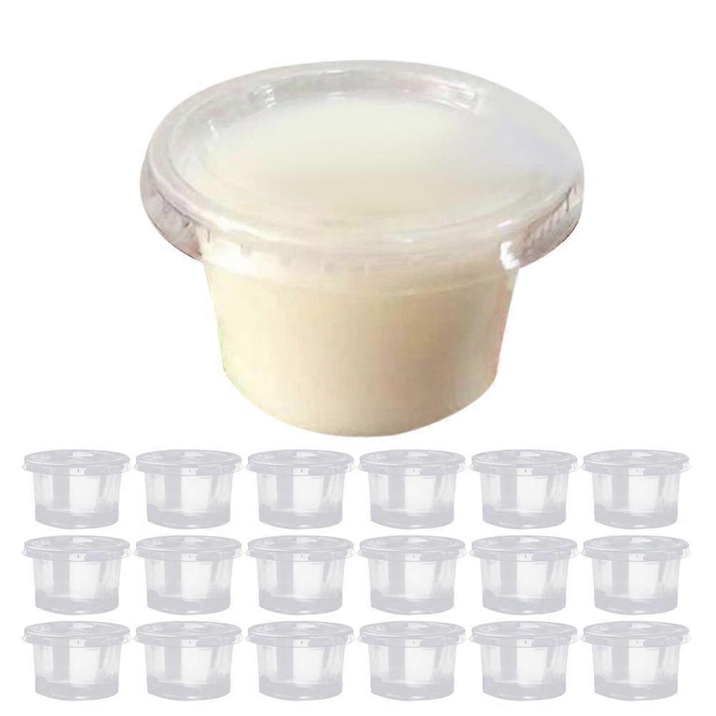 Transparent Dessert Pudding Containers for 50Pcs