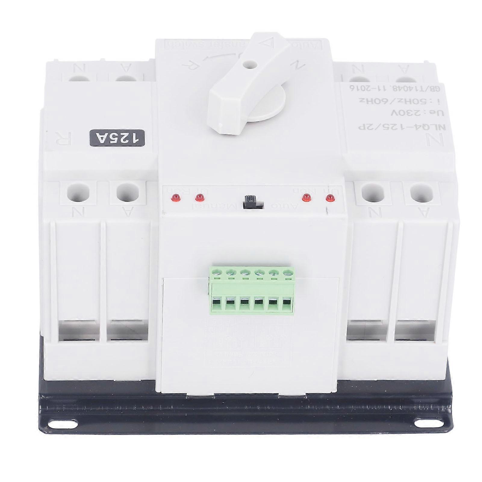 Dual Power Automatic Transfer Switch Electrical Selector Switch for Office Buildings 230V