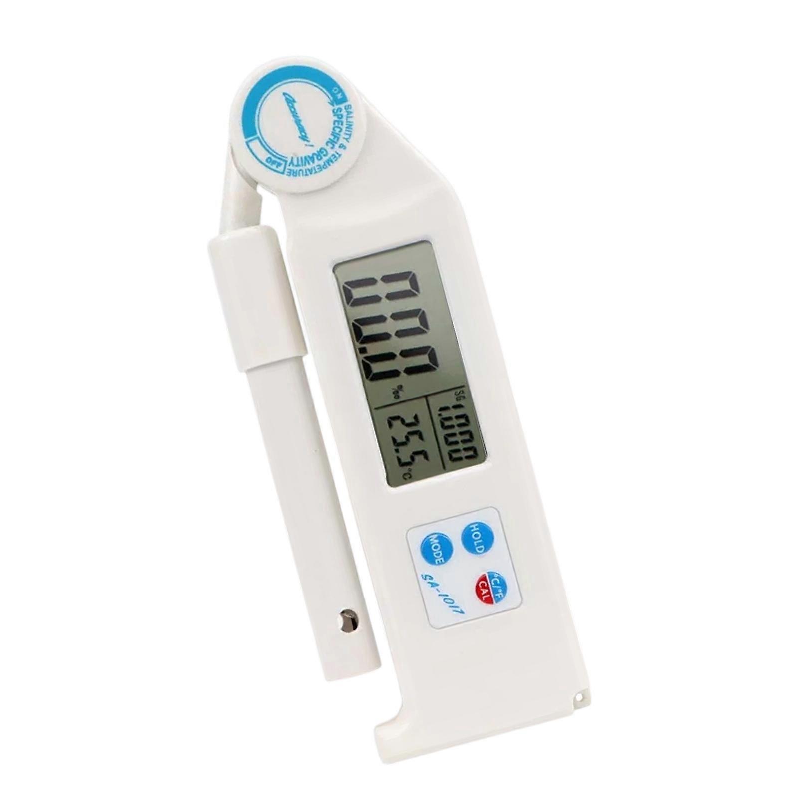 Salinometer Salt Tester Salt Content Meter with Large Screen Display for Precise Solution Measurements Multicolor