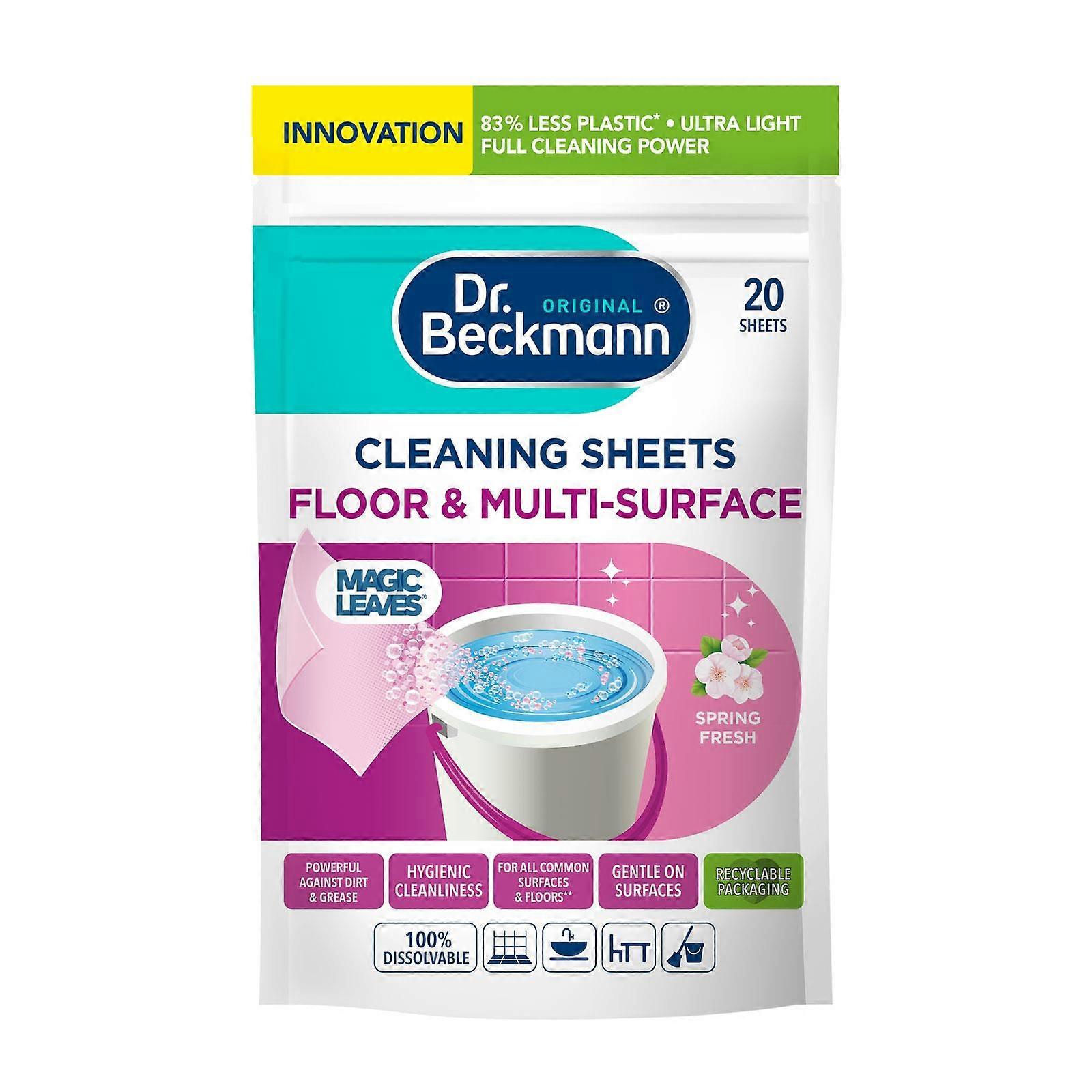 Dr Beckmann Floor & Multi-Surface Cleaning Sheets Spring Fresh (20 Sheets)