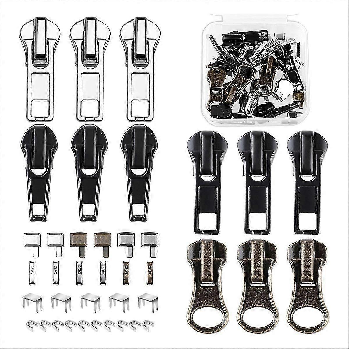 Zipper Repair Kit, 5 Zipper Replacement Slider Kit