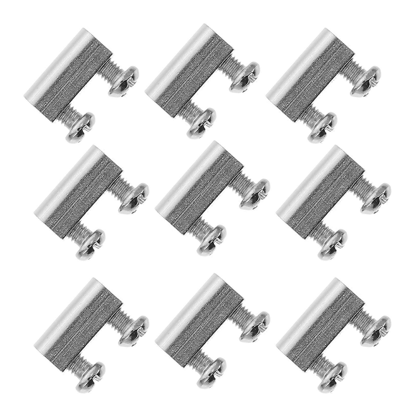 Silver Cable Clips Wire Rope Clamp for Double Locking with 20Sets Pack