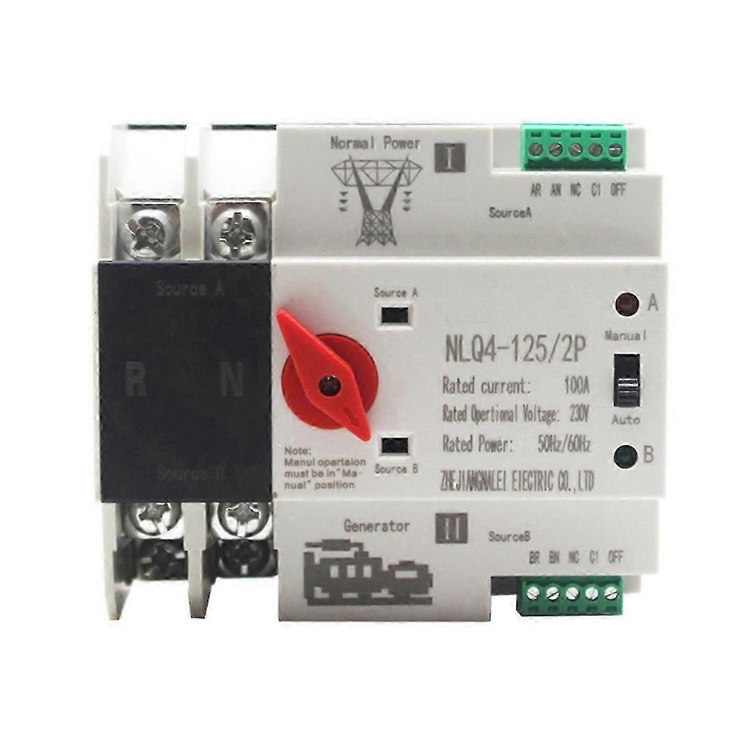 2P ATS Dual Power Automatic Transfer Switch Selector Switches