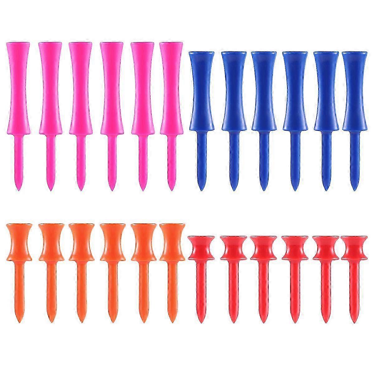 NUOLUX 40PCS 4 Sizes Plastic Step Tees Training Accessories