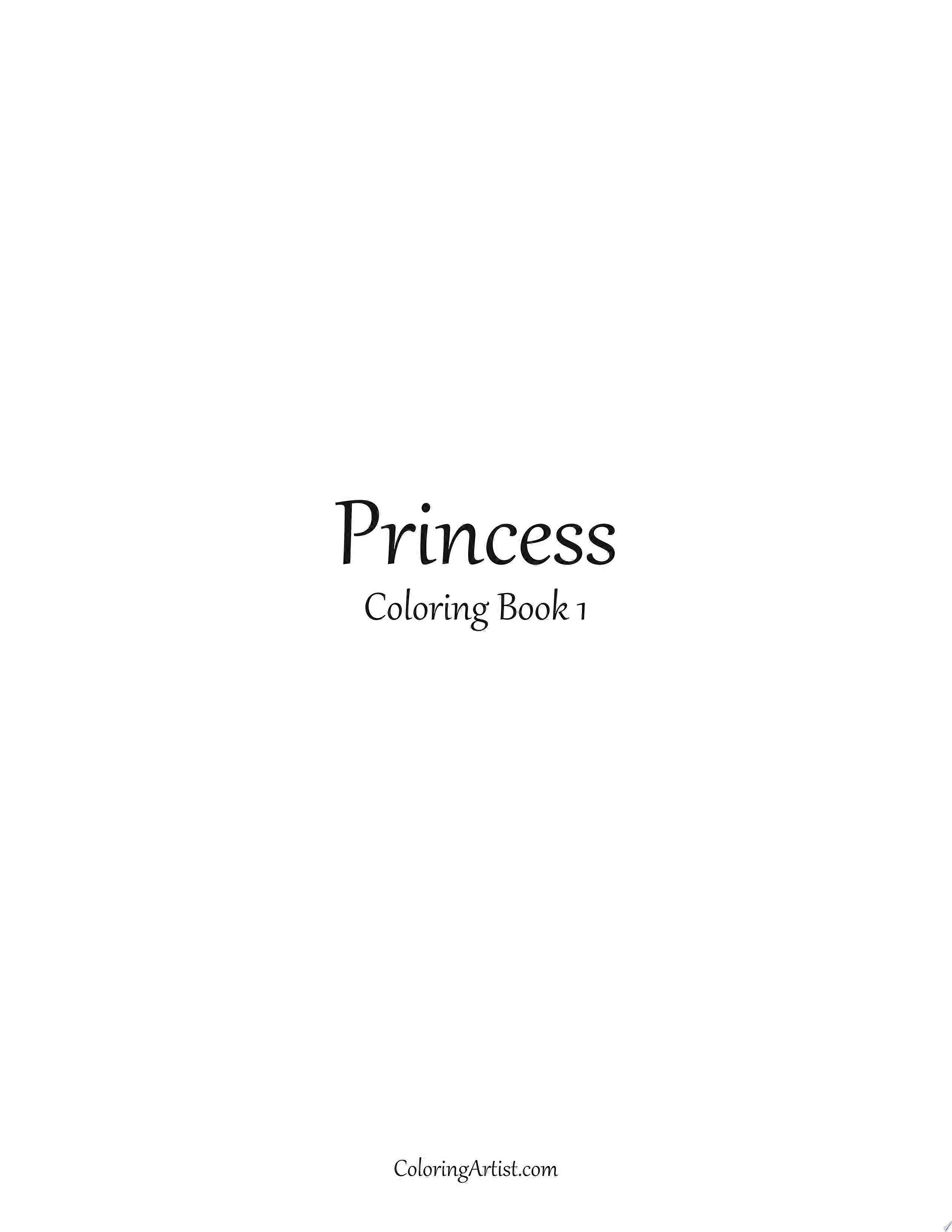 Princess coloring book 1