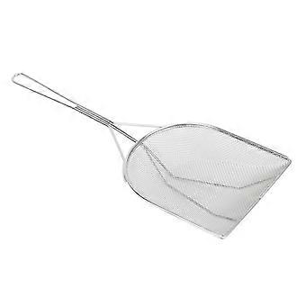 Reptil Sand Shovel Scooper rustfrit stål fint holdbart kuld hjørnerenser til krybdyr