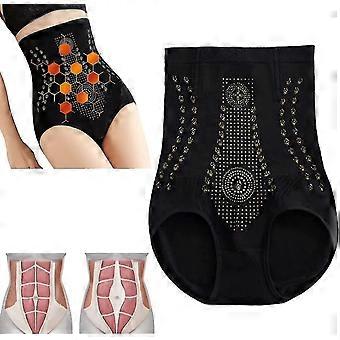 Culotte gainante sculptante en fibres uniques Ions Tech, gainante vaginale en nid d'abeille de graphène, amincissante pour le ventre S04