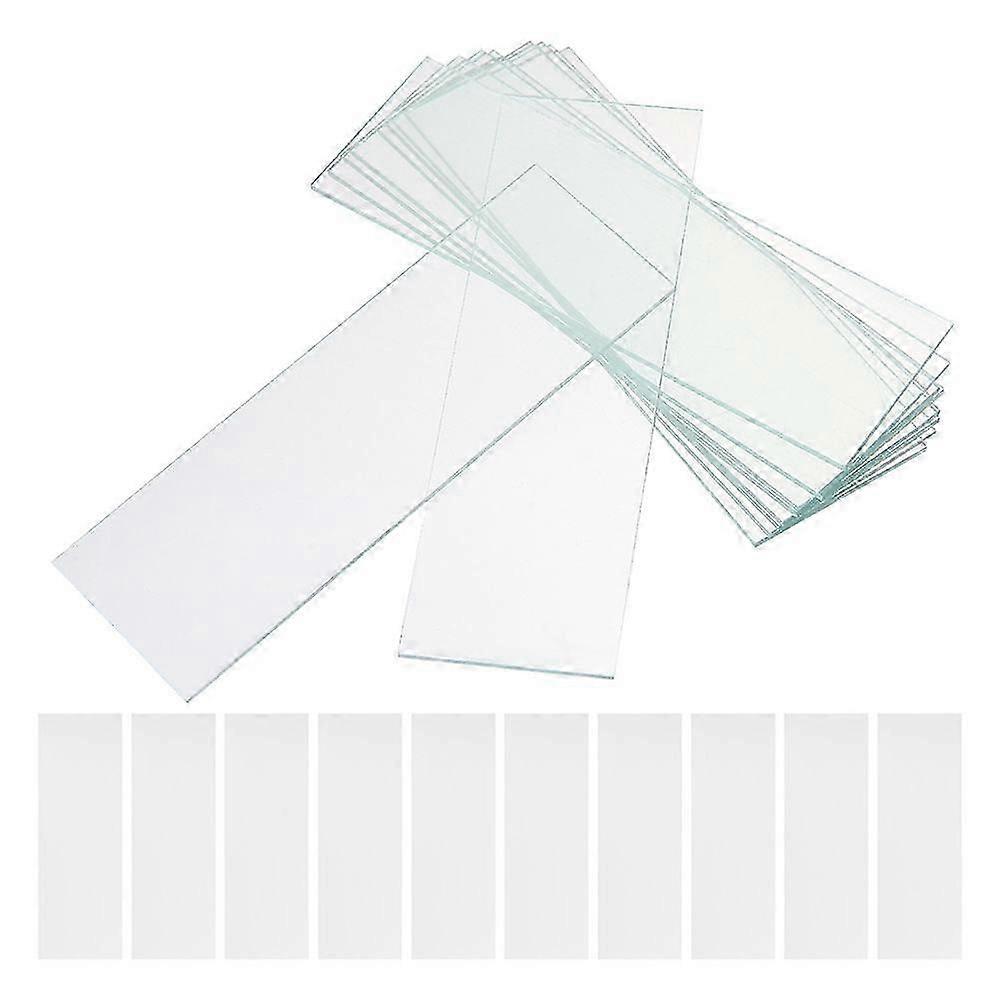 50pcs Microscope Slides Blank Microscope Slides Biological Education Props Microscope Accessories