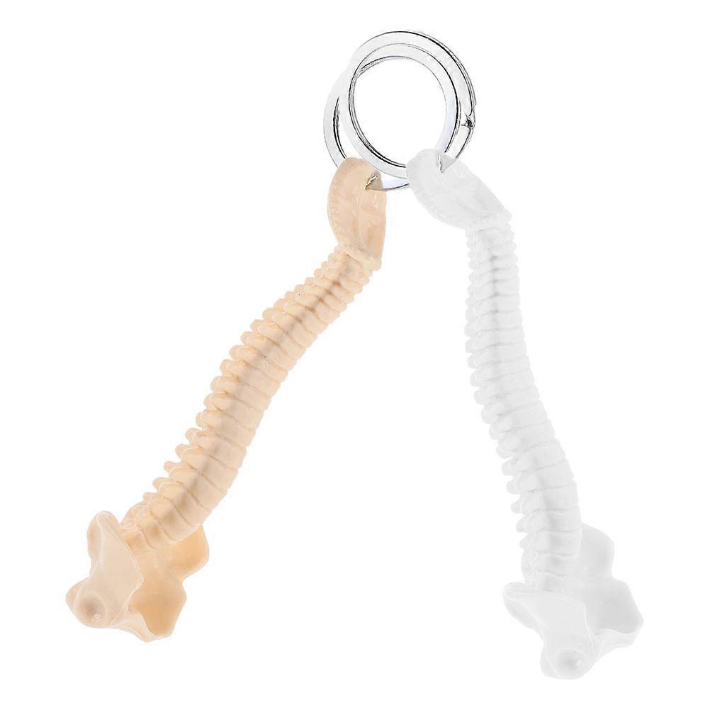 Spine Keychain Human Mini Ring Decoration 2Pcs