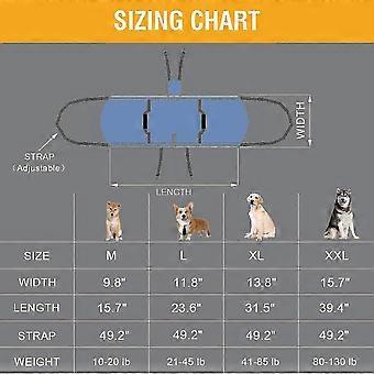 Dog Carry Sling, Dog Lift Harness for Rear Legs Support, Rehabilitation and Nail Trimming, Black Pet Carrier