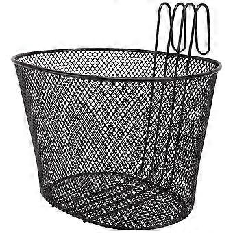 Cesta de gancho Cesta de hierro duradera Cesta de bicicleta colgante desmontable Manillar delantero Cesta de bicicleta para hombre mujer niños niños niñas