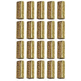 Mini Gold Bar Model Golden Color for Decoration 20Pcs Doll House Props