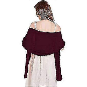 Soft Chiffon Bridal Shawl for Women - Flowing Design, Perfect Cover Up for Evening Dresses & Formal Occasions