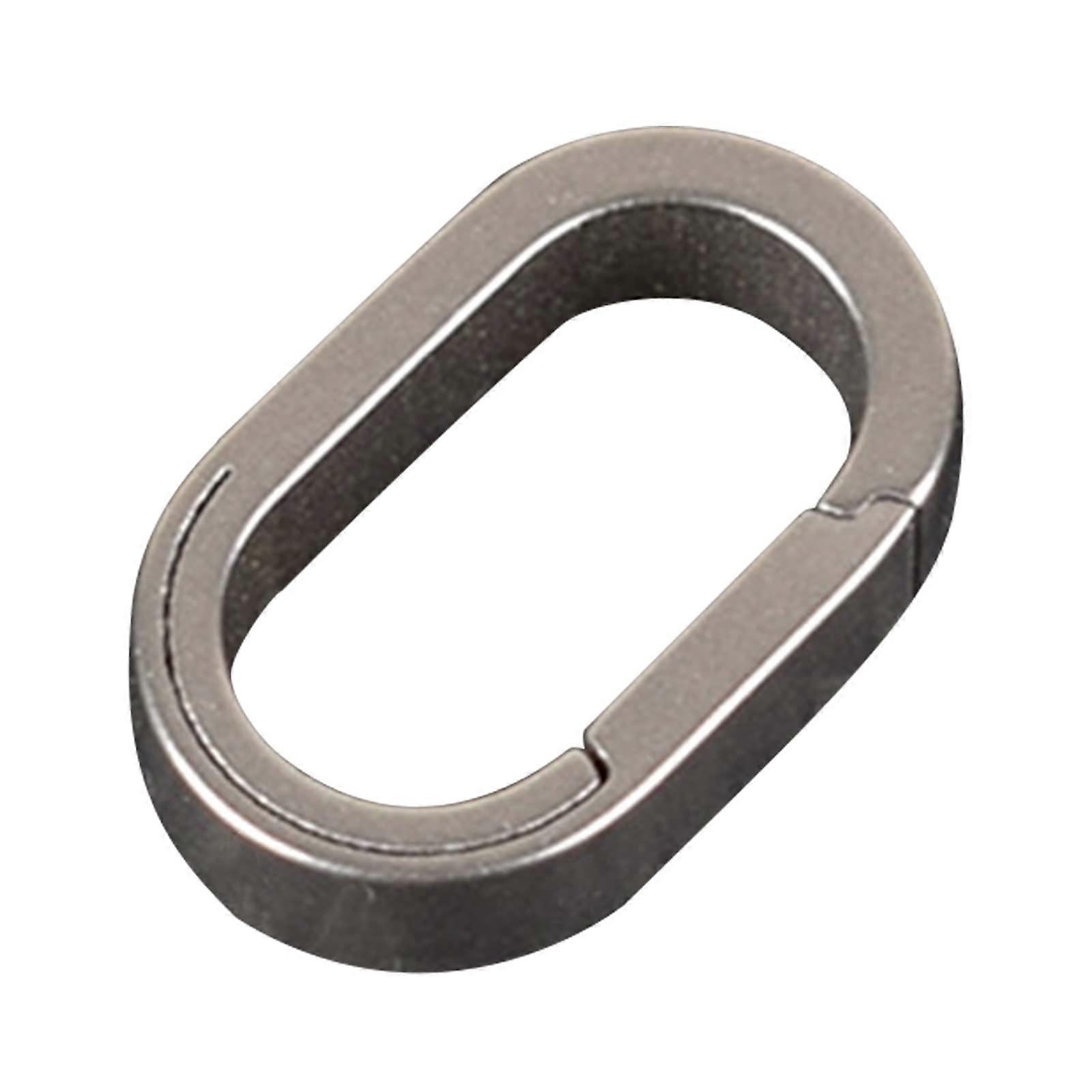 Titanium Keychain Clip Quick Release Key Ring for Camping Gear, Durable Lightweight Design