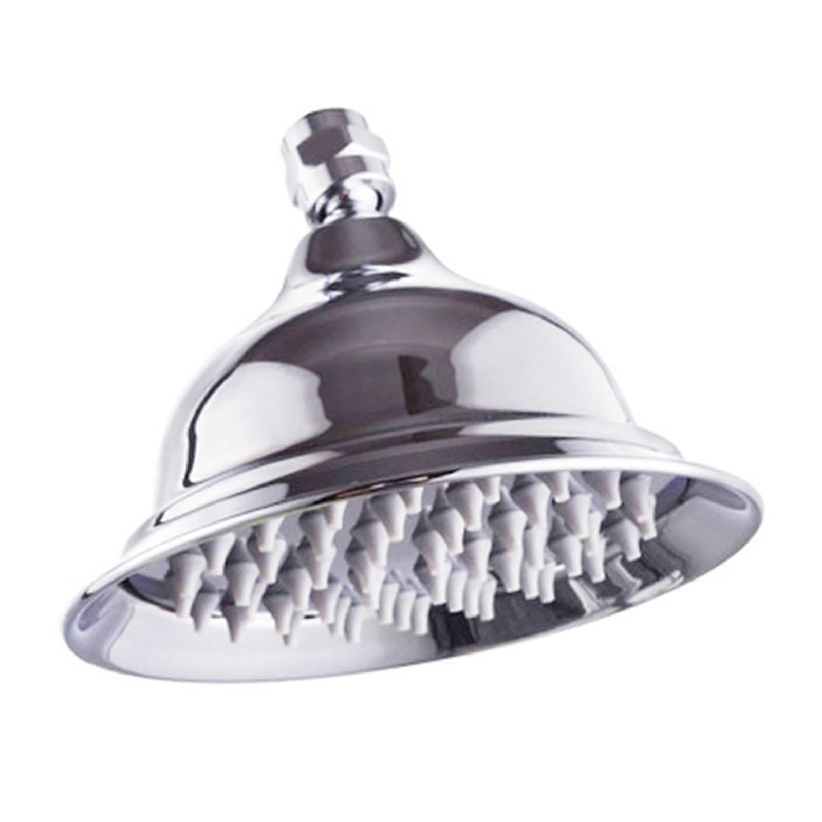 8 Inch Round Chrome Rain Shower Head, Pressure Rainfall, Solid Brass, Rust Resistant Design