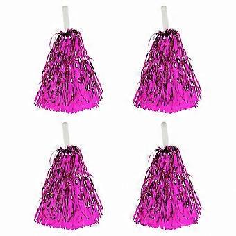 Set di 4 pon pon da cheerleader, accessori per cheerleading, sport, giochi, danza e feste.