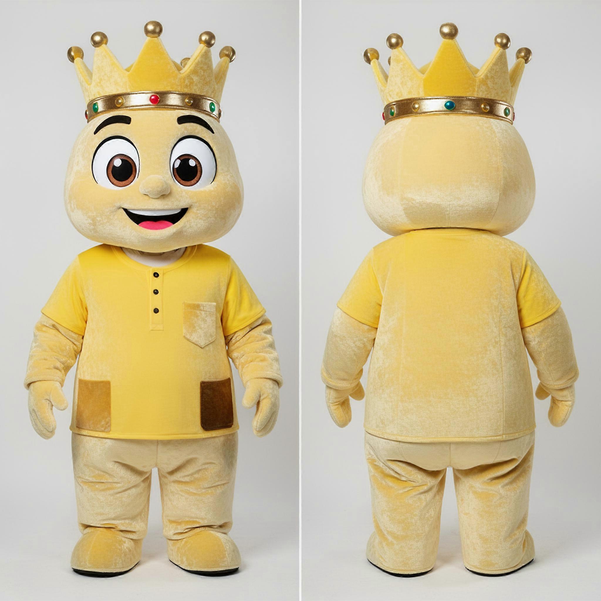 MASTICOT Lemon Yellow Regal Crowned King Mascot
