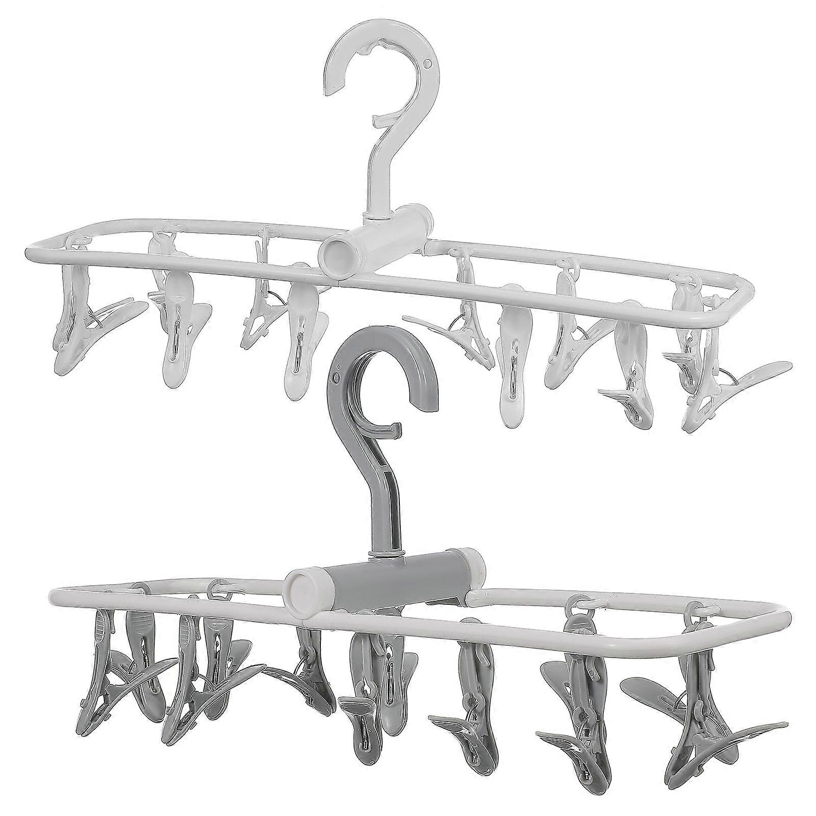 Space Saving Foldable Clothes Drying Rack for Clothes Drying 2Pcs