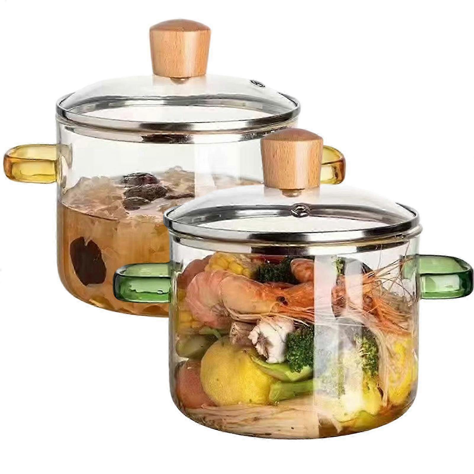 1600ml Borosilicate Glass Simmer Pot