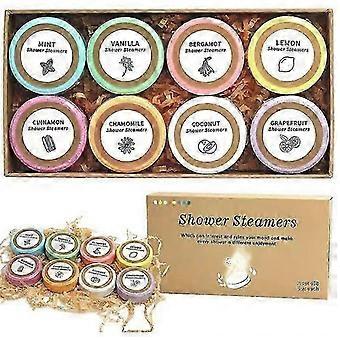 8-delige Douche Steamers Aromatherapie Set - Douche Bommen met Natuurlijke Essentiële Oliën, Ontspanning & Wellness, Verjaardagscadeaus voor Vrouwen Tiener Meisjes