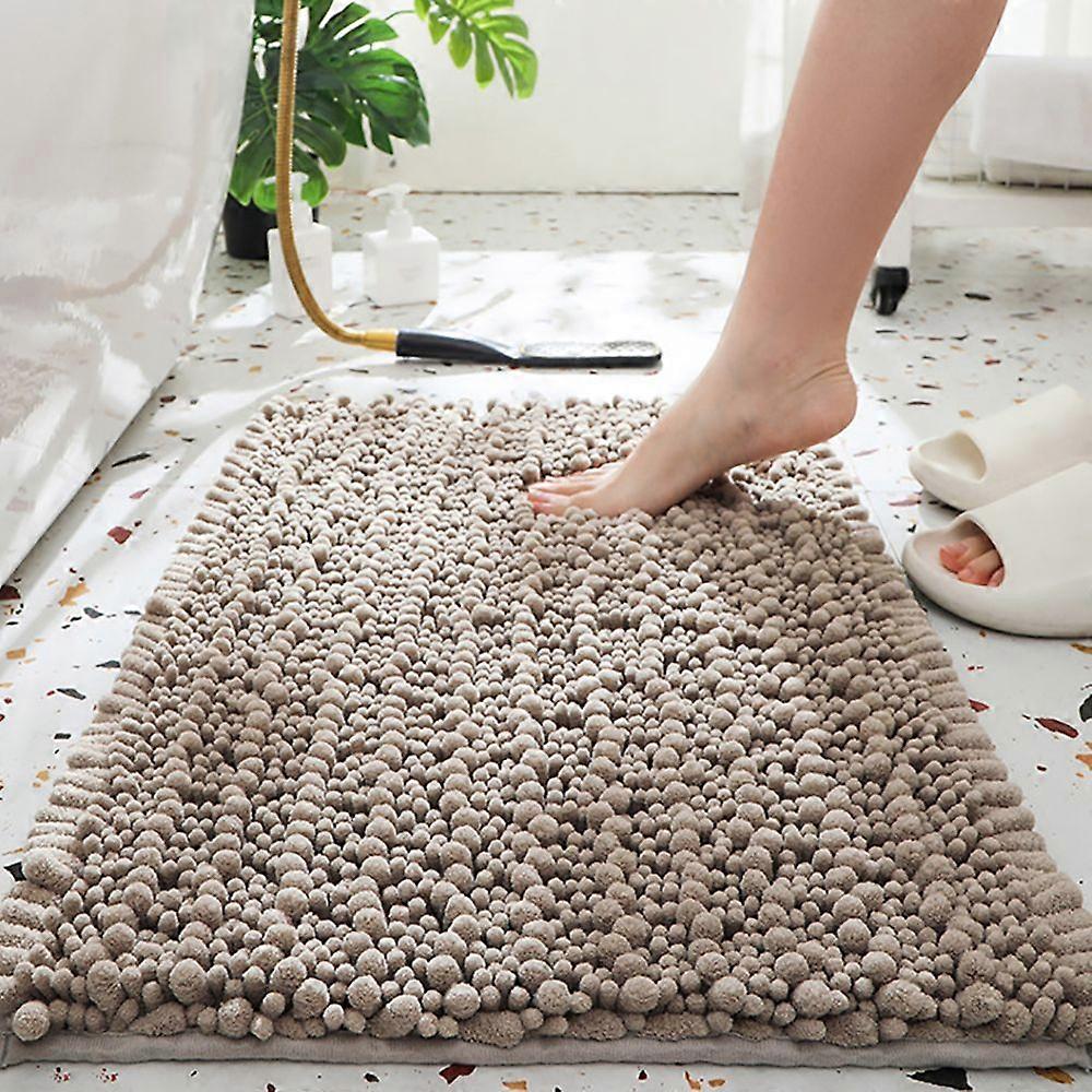 Luxury Quick-Dry Absorbent Chenille Bath Mat