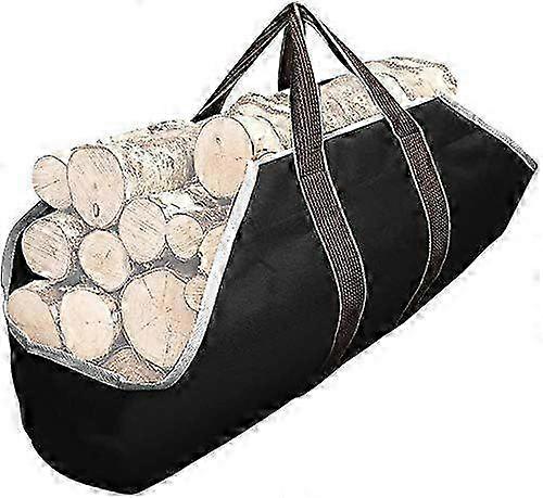 Large Waxed Canvas Log Bag