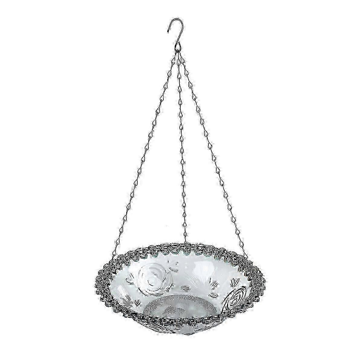 Bird-Shaped Hanging Feeder Birdbath
