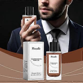 2pcs Woody Cocoa Eau de Toilette, Niche Fresh Woody Fragrance for Men Suitable for Dates & Everyday Warm Atmosphere