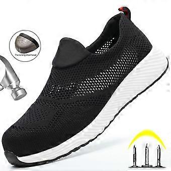 Unisex zomersneakers met stalen neus, ademend mesh en een onverwoestbaar ontwerp.