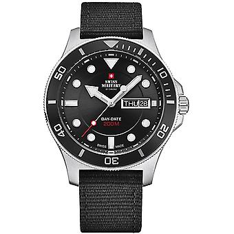 Swiss military chrono Quartz Analog Man Watch with Nylon Bracelet SM34068.04