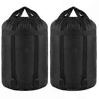 Sleeping Bag Stuff Storage: 2-Pack Nylon Compression Sacks