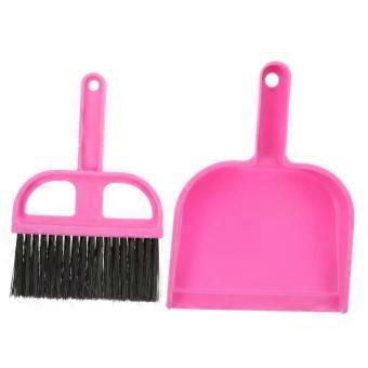 Mini Broom and Dustpan Set for Hamster Cage Cleaning, Compact 2 in 1 Lightweight Design